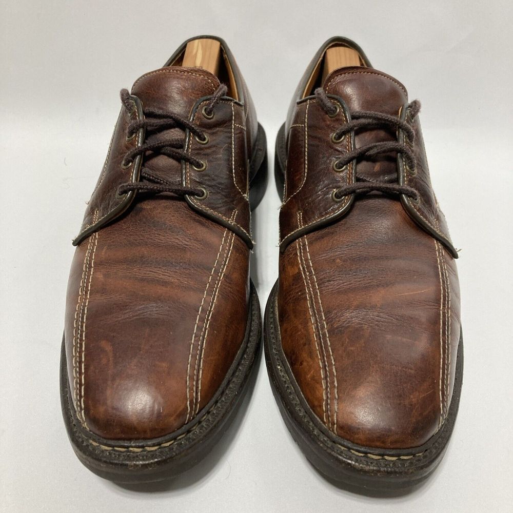 Allen Edmonds Mapleton Brown Leather Lace Up Derby Dress Shoes Men's Size 11.5 B